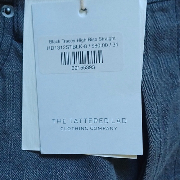 NWT Hidden gray/black high-rise Tracey straight jeans - Picture 9 of 10